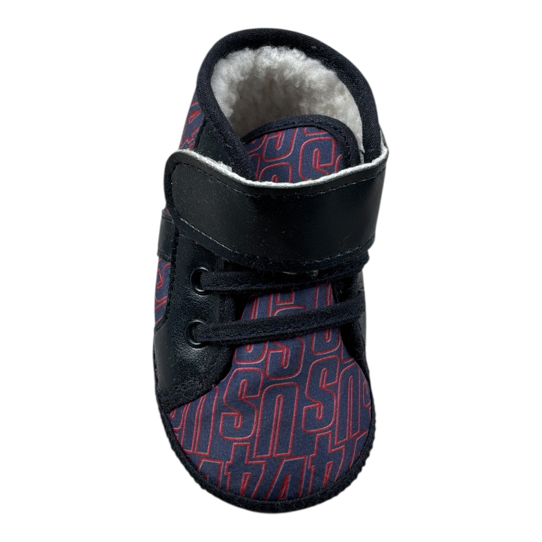 Cesare Paciotti Scarpina Bicolore con Strappi Rosso/Nero per Neonato SSP1122N ROSSO/NERO CESARE PACIOTTI 