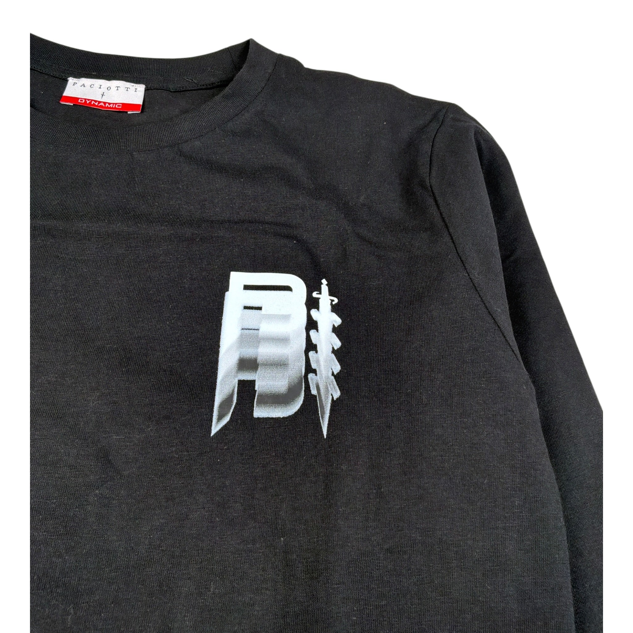 Cesare Paciotti Shirt tinta unita con Stampa Nero per Bambino TSP6308JX NERO CESARE PACIOTTI 