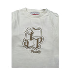 Cesare Paciotti Shirt Girocollo tinta unita con Stampa Bianco per Neonato TSP6318BN BIANCO CESARE PACIOTTI 