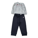 Champion Completo 2Pz Felpa con Zip-Pantalone Grigio per Neonato 306846 GRIGIO CHAMPION 