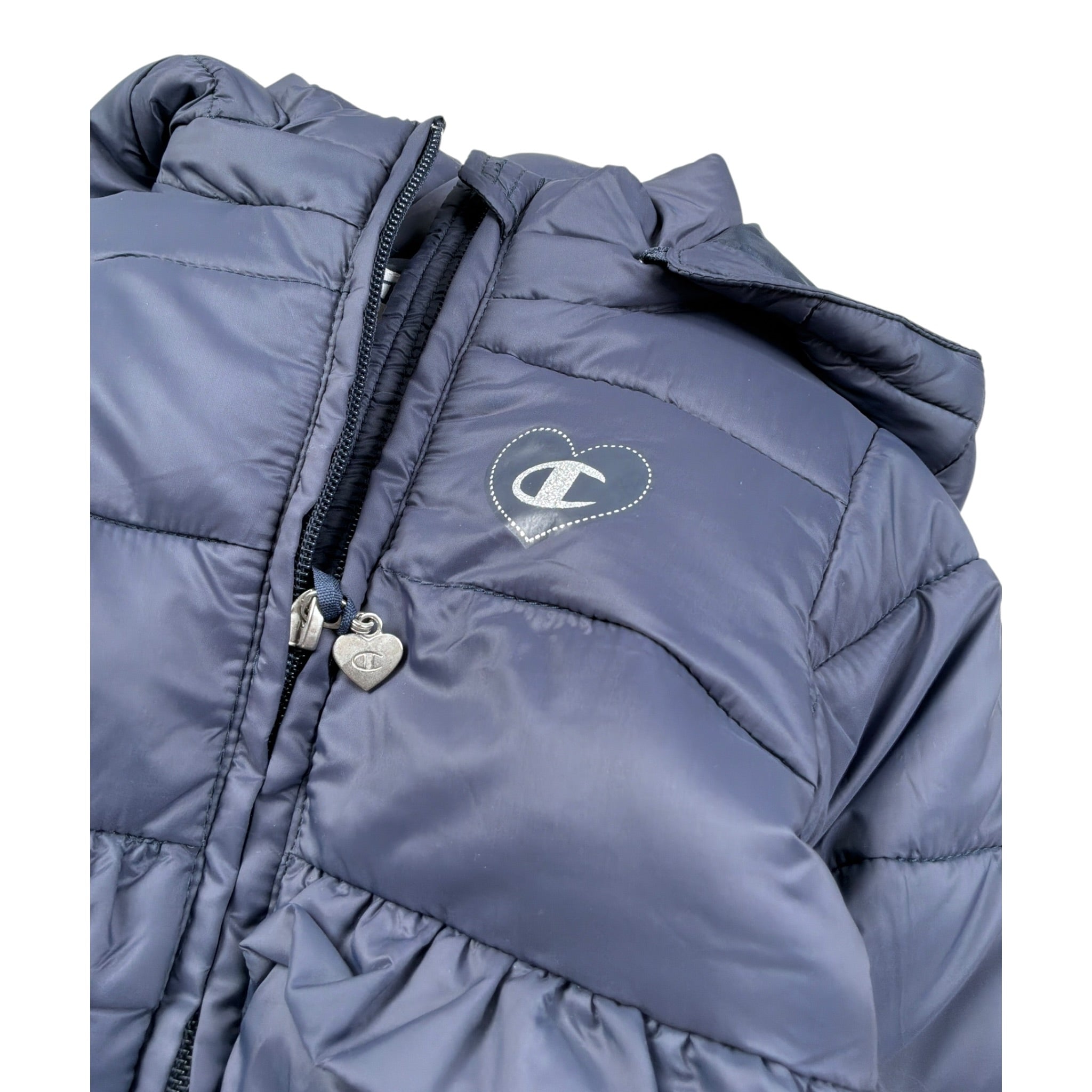 Champion Giubbini tinta unita con Cappuccio Blu per Neonata 501508 BLU CHAMPION 
