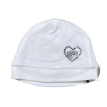 Chiara Ferragni Cappello tinta unita con Brillantini Bianco per Neonata 5580018020 BIANCO CHIARA FERRAGNI 