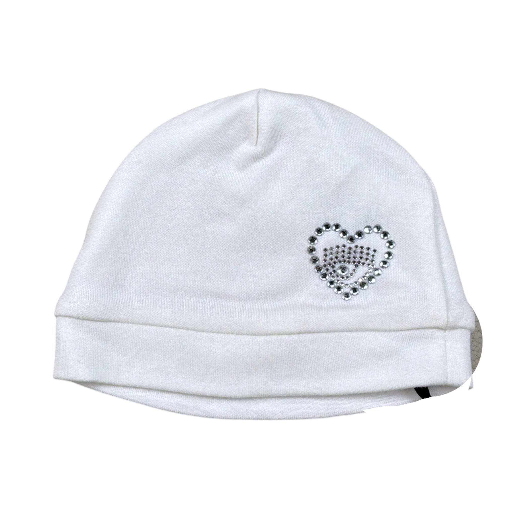 Chiara Ferragni Cappello tinta unita con Brillantini Bianco per Neonata 5580018020 BIANCO CHIARA FERRAGNI 