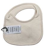 Ciccino Bavetta tinta unita con Ricami Beige per Neonato CCB0506 BEIGE CICCINO 
