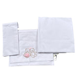 Ciccino Set Lenzuola 3Pz Bianco per Neonata CCG0651 BIANCO CICCINO 