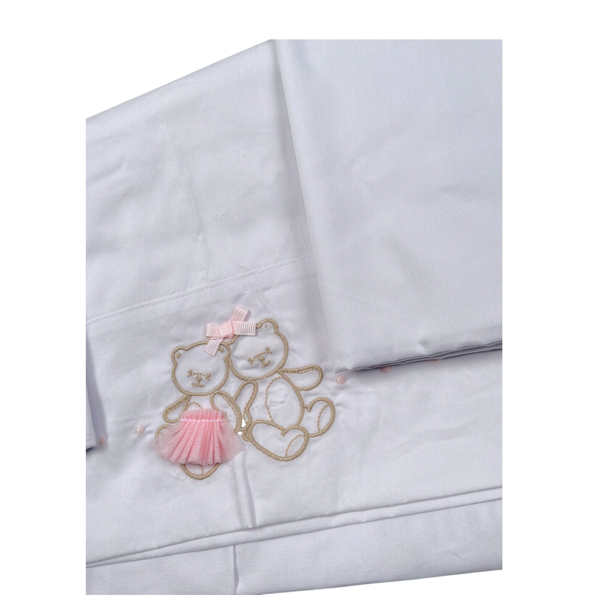 Ciccino Set Lenzuola 3Pz Bianco per Neonata CCG0651 BIANCO CICCINO 