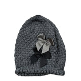 Cnd Cappello tinta unita con Fiocco Grigio per Bambina 50007028J GRIGIO CND 