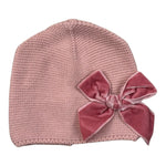 Cnd Cappello tinta unita con Fiocco Rosa per Neonata 50036011X ROSA CND 