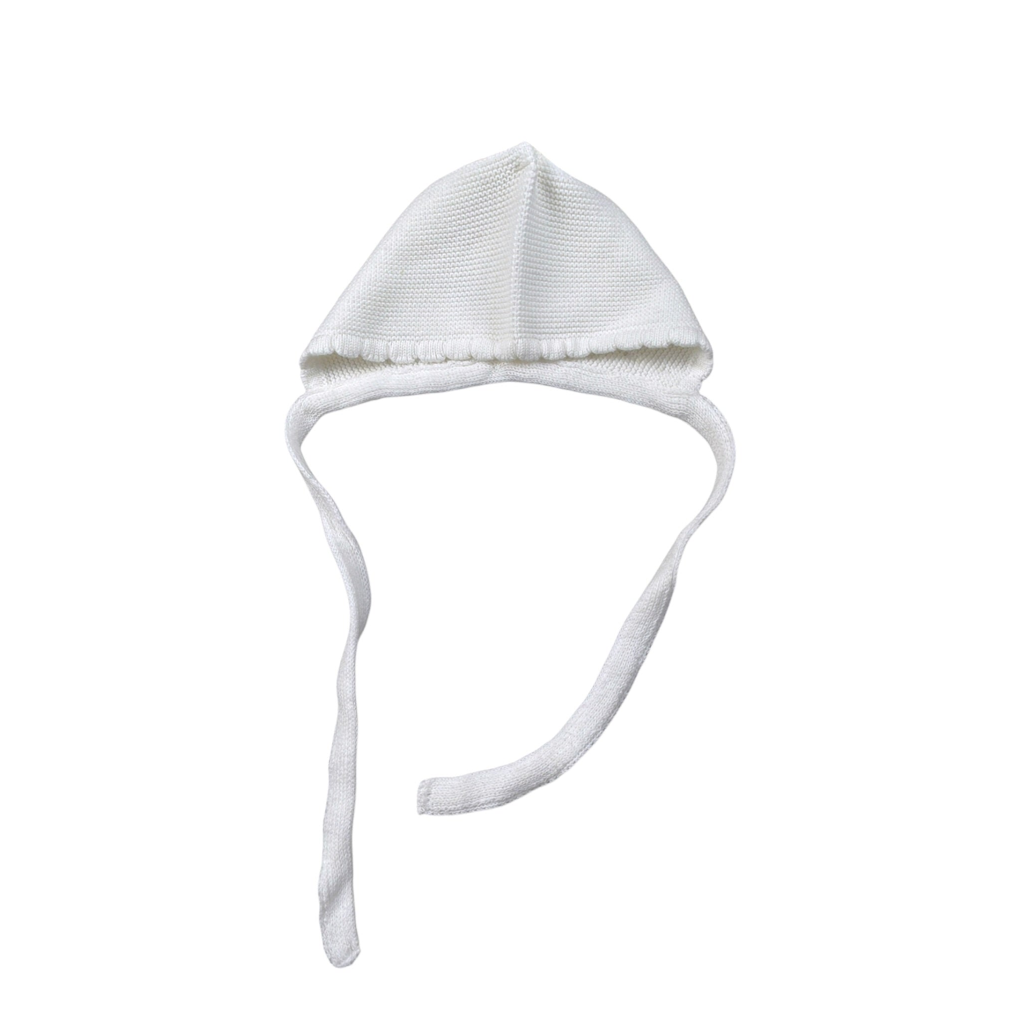 Cnd Cappello tinta unita con Ricami Bianco per Neonata 50500010 BIANCO CND 
