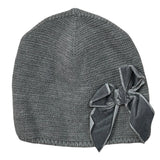 Cnd Cappello tinta unita con Fiocco Grigio per Bambina 671543 GRIGIO CND 