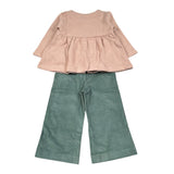 Coccode' Completo 3 Pezzi Cardigan-Body-Pantalone Rosa/Verde per Neonata C62111 ROSA/VERDE COCCODE' 