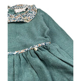 Coccode' Abito Manica Lunga tinta unita con Colletto Verde per Bambina C62216J VERDE COCCODE' 