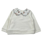 Baby Vip Maglia tinta unita con Colletto Camicia Panna per Bambina T4019 PANNA BABY VIP 