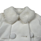 Colori Chiari Cappotto tinta unita Bianco per Neonata FN116670 BIANCO COLORI CHIARI 