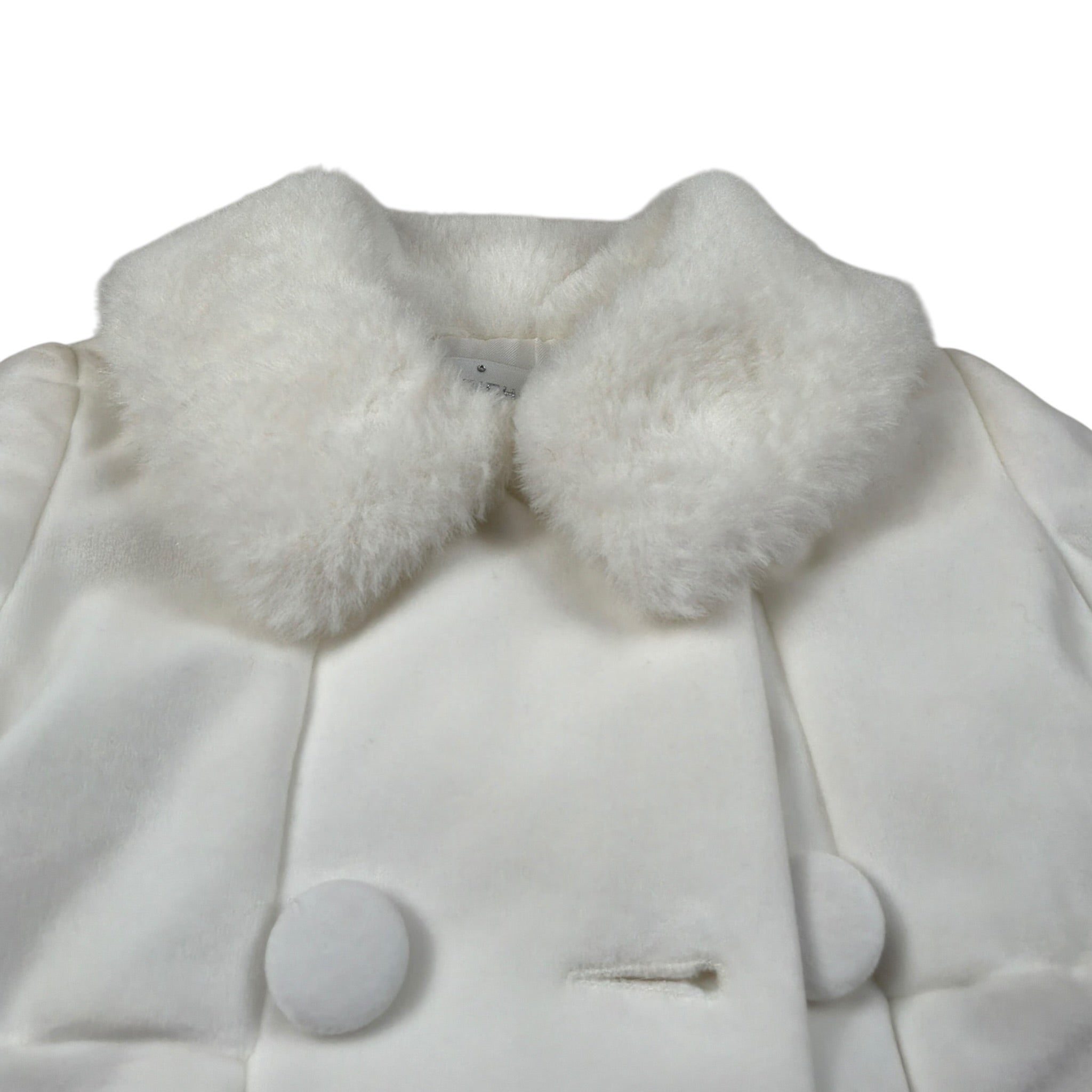 Colori Chiari Cappotto tinta unita Bianco per Neonata FN116670 BIANCO COLORI CHIARI 