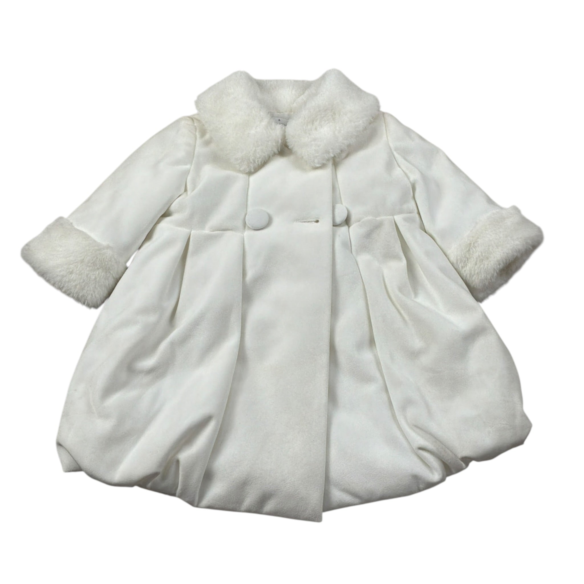 Colori Chiari Cappotto tinta unita Bianco per Neonata FN116670 BIANCO COLORI CHIARI 