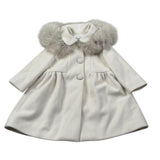 Colori Chiari Cappotto tinta unita Panna per Neonata FN117334 PANNA COLORI CHIARI 