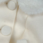 Colori Chiari Cappotto tinta unita con Colletto Panna per Neonata FN117905 PANNA COLORI CHIARI 