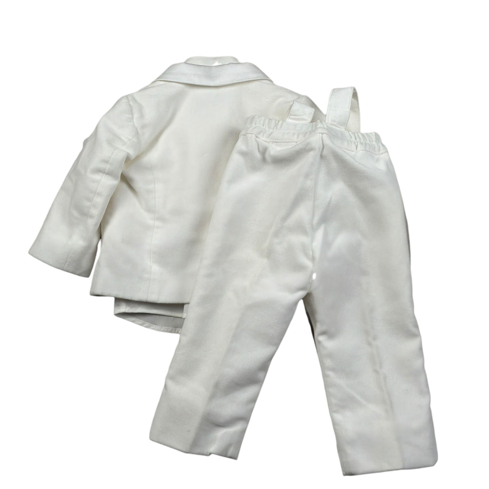 Colori Chiari Completo 4 Pezzi Camicia-Papillon-Pantalone-Giacca Panna per Neonato MN567265 PANNA COLORI CHIARI 