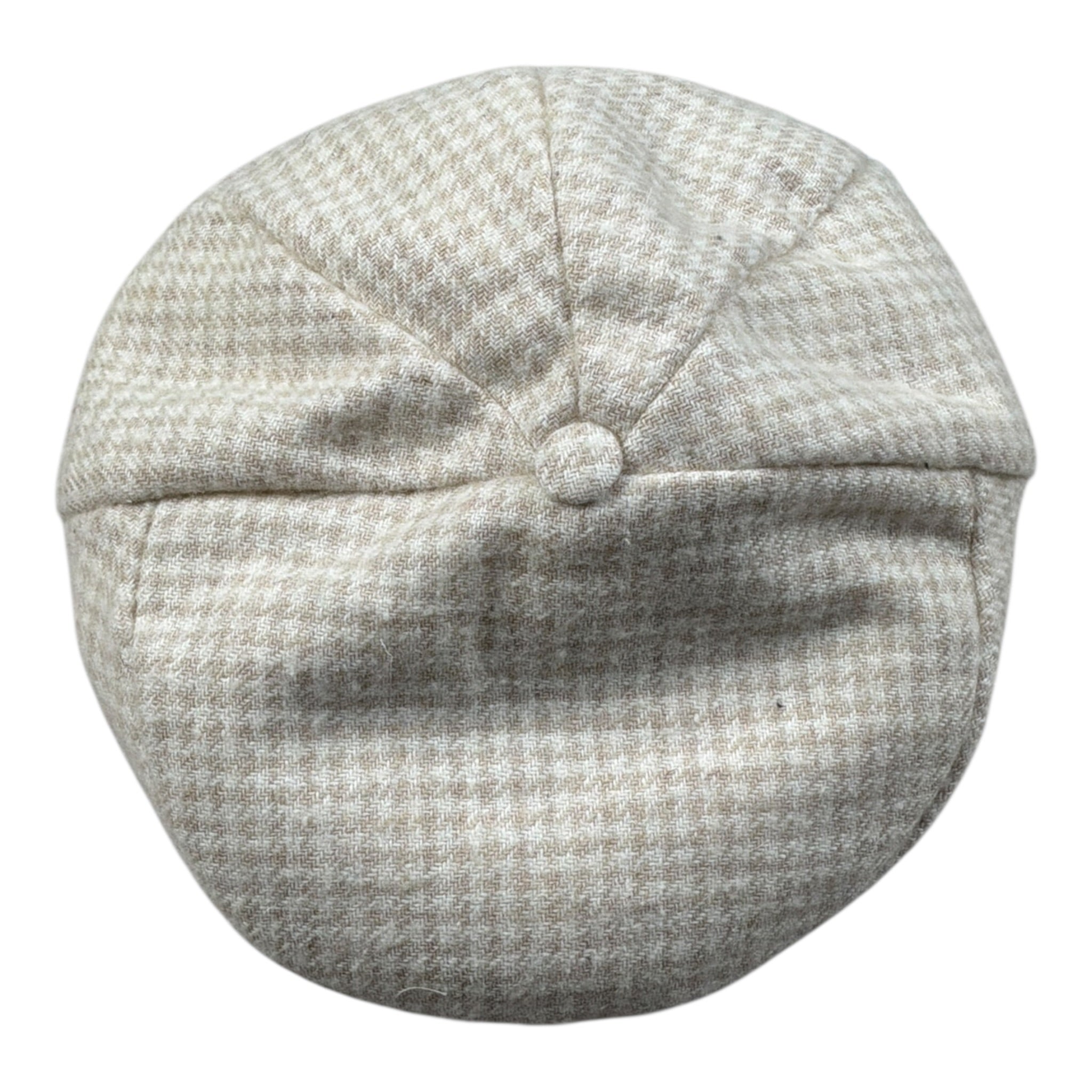 Colori Chiari Cappello Fantasia Modello Coppola Beige per Neonato MN927201 BEIGE COLORI CHIARI 