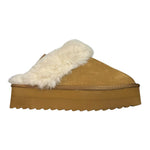 Colors Of California Ciabatta tinta unita Peluche Beige per Bambina HCYWPLA07 BEIGE COLORS OF CALIFORNIA 