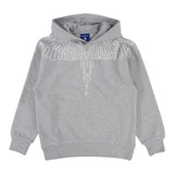 County Felpa con Cappuccio tinta unita con Stampa Grigio per Bambino F5CMJBHS072 GRIGIO COUNTY 