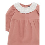 Cozmo Abito Manica Lunga tinta unita con Colletto Rosa per Neonata FLORIDA237W5 ROSA COZMO 