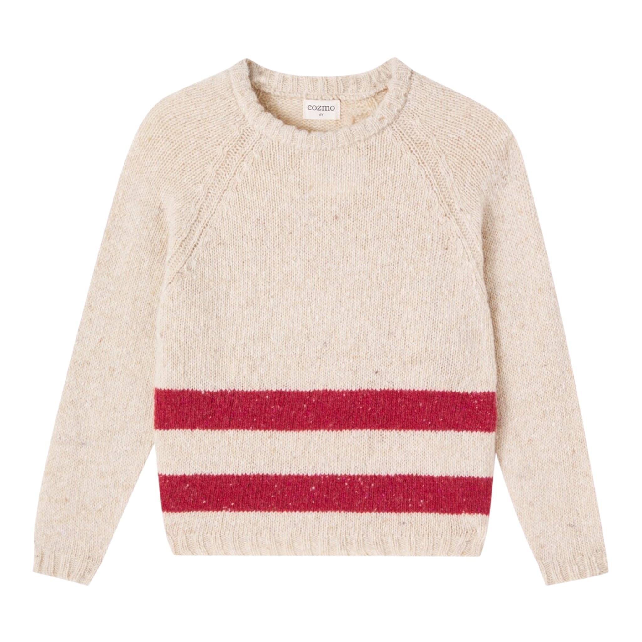 Cozmo Maglia tinta unita con Fantasia A Righe Beige per Bambino IDAHO228W5J BEIGE COZMO 
