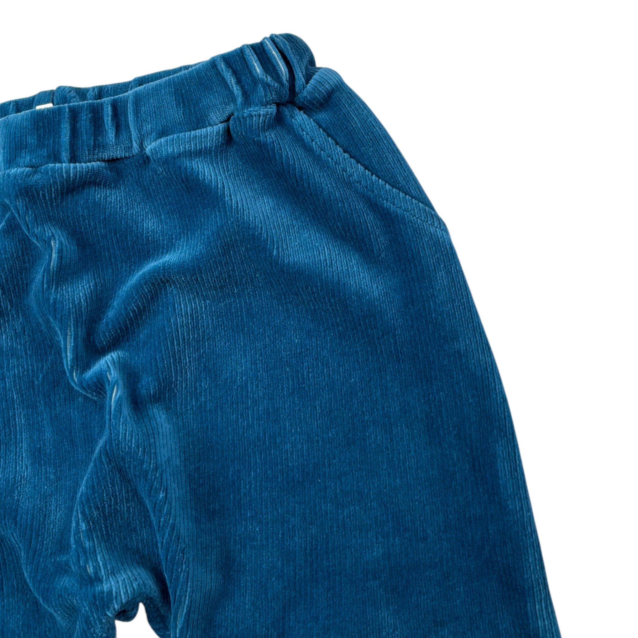 Cozmo Pantalone tinta unita A Costine Petrolio per Bambino SALEMK247W5 PETROLIO COZMO 