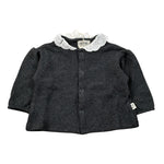 Cozmo Cardigan tinta unita con Colletto In Contrasto Grigio per Neonata VENECIA237W5 GRIGIO COZMO 