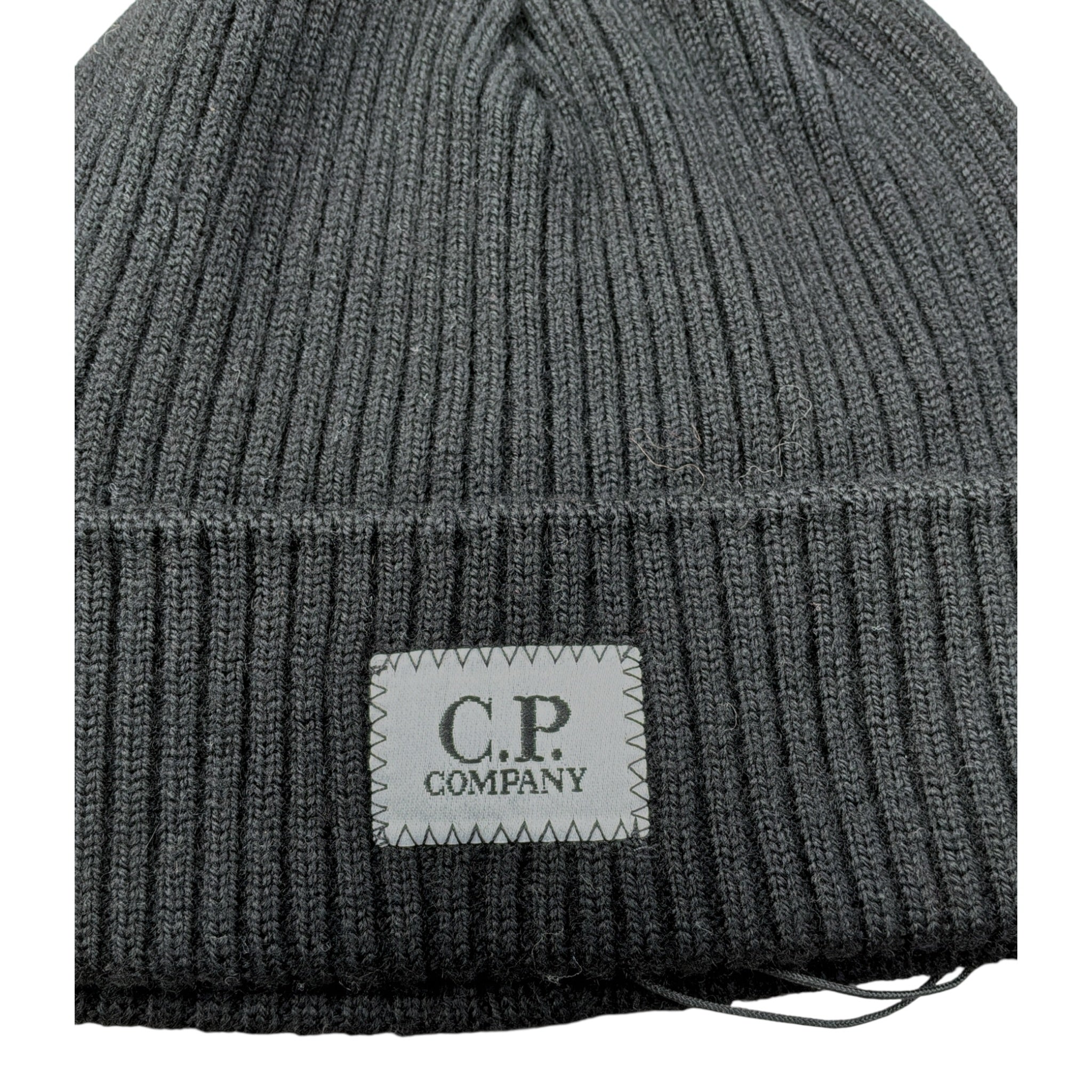 C.P. Company Cappello tinta unita con Logo Nero per Bambino 11CKAC074B NERO C.P. COMPANY 