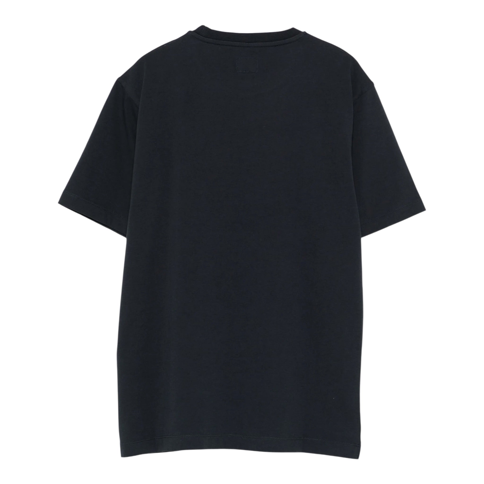 C.P. Company T-Shirt Girocollo tinta unita con Logo Nero per Bambino C6M008 NERO C.P. COMPANY 
