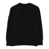 C.P. Company Felpa tinta unita Girocollo Nero per Bambino CMF00X NERO C.P. COMPANY 