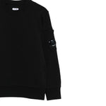 C.P. Company Felpa tinta unita Girocollo Nero per Bambino CMF00X NERO C.P. COMPANY 