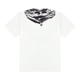 C.P. Company T-Shirt Girocollo tinta unita con Stampa Bianco per Bambino CNM006 BIANCO C.P. COMPANY 