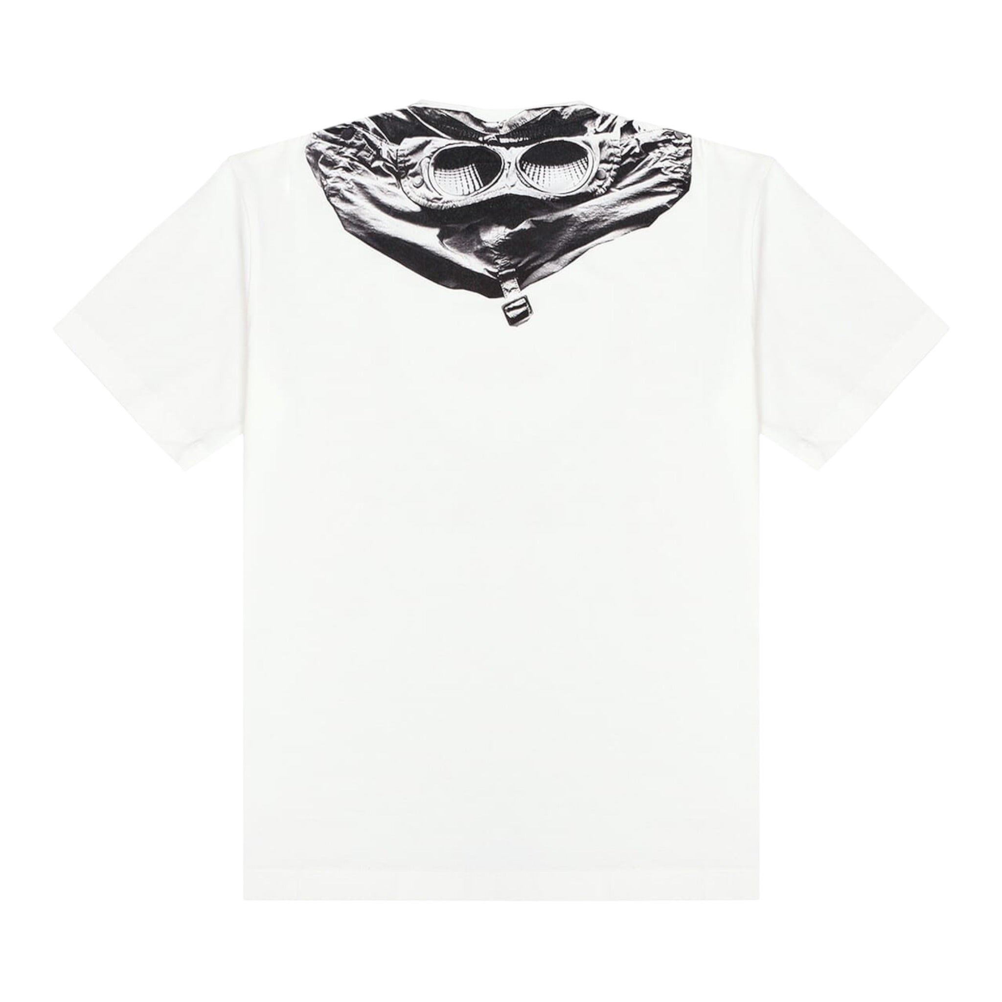 C.P. Company T-Shirt Girocollo tinta unita con Stampa Bianco per Bambino CNM006 BIANCO C.P. COMPANY 