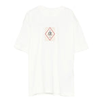 C.P. Company T-Shirt Girocollo tinta unita con Stampa Bianco per Bambino CUM00Q BIANCO C.P. COMPANY 