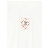 C.P. Company T-Shirt Girocollo tinta unita con Stampa Bianco per Bambino CUM00Q BIANCO C.P. COMPANY 