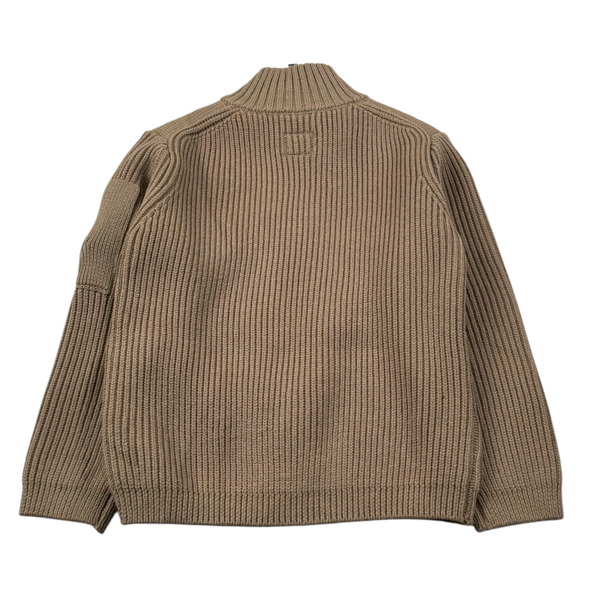 C.P. Company Maglia tinta unita con Zip Beige per Bambino CUW00G BEIGE C.P. COMPANY 