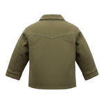 Daniele Alessandrini Camicia tinta unita con Bottoni Verde per Bambino 1231CZ00244 VERDE DANIELE ALESSANDRINI 
