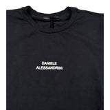 Daniele Alessandrini Shirt Girocollo tinta unita con Logo Nero per Bambino 1231M1441 NERO DANIELE ALESSANDRINI 