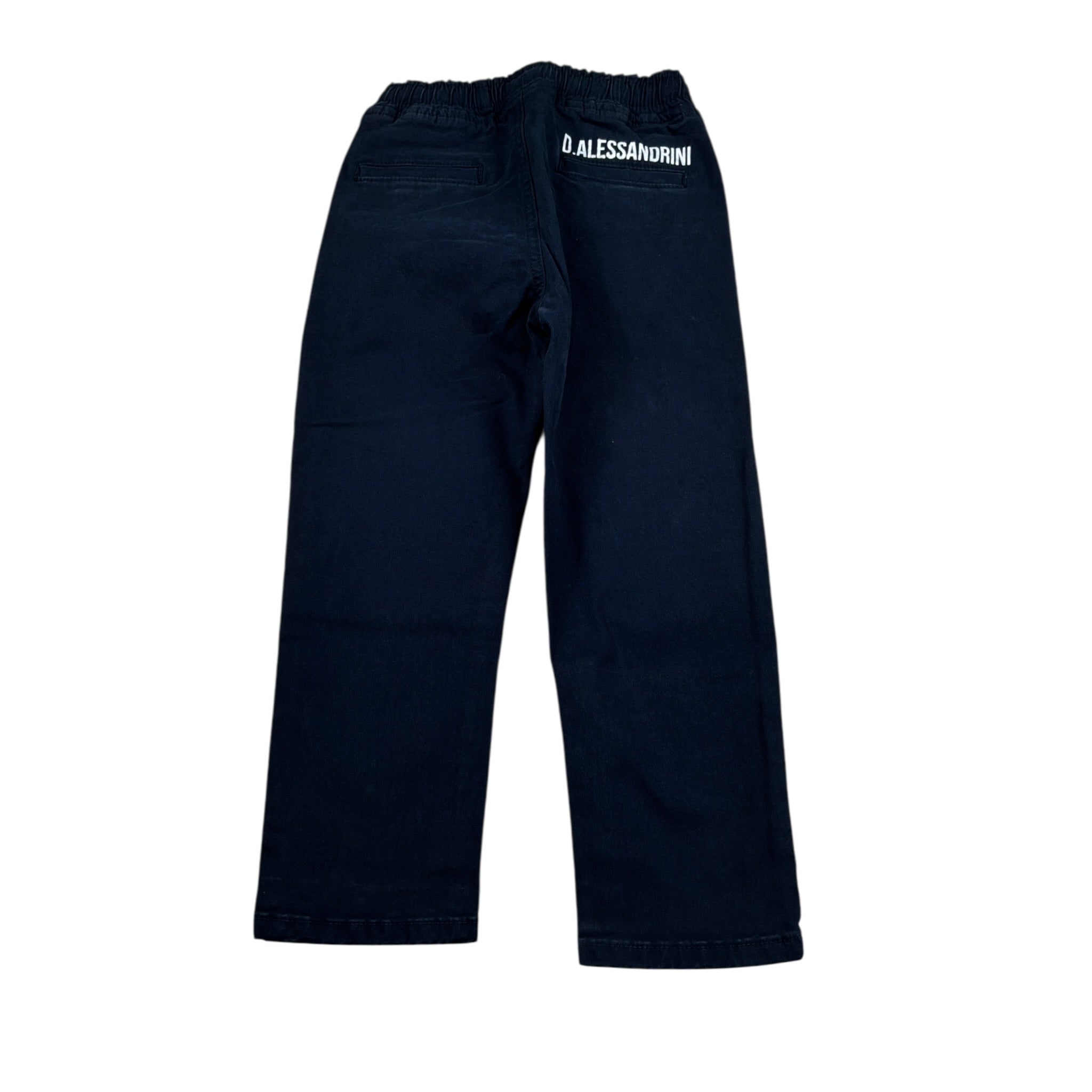Daniele Alessandrini Pantalone tinta unita con Elastico In Vita Blu per Bambino 1231P00238 BLU DANIELE ALESSANDRINI 