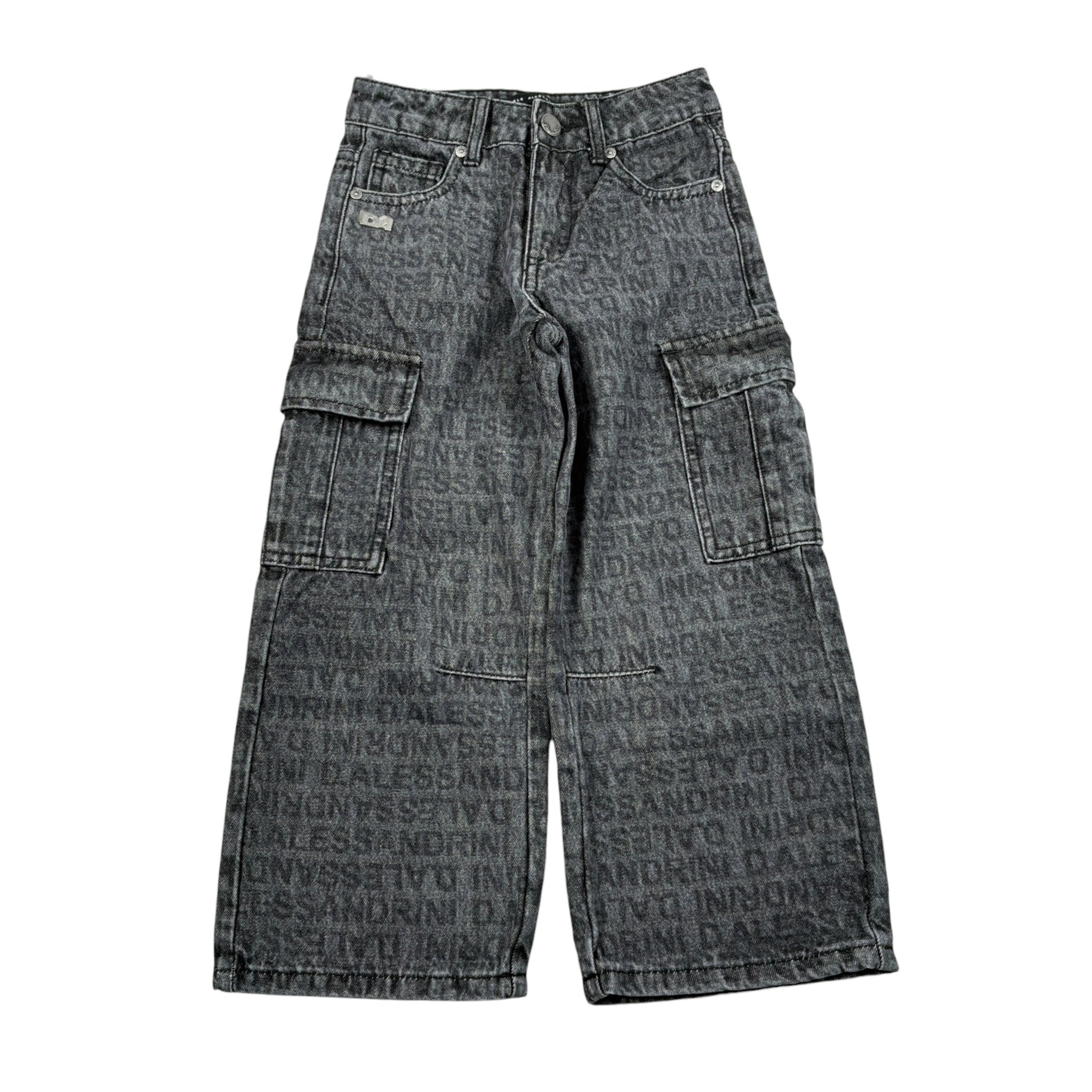 Daniele Alessandrini Jeans tinta unita Logato Grigio per Bambino 1231PDZ00195 GRIGIO DANIELE ALESSANDRINI 