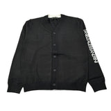 Daniele Alessandrini Cardigan tinta unita con Logo Nero per Bambino 1231W00206 NERO DANIELE ALESSANDRINI 