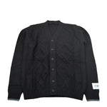 Daniele Alessandrini Cardigan tinta unita con Bottoni Nero per Bambino 1231W00228 NERO DANIELE ALESSANDRINI 