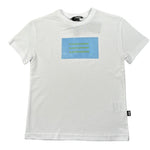 Daniele Alessandrini T-Shirt tinta unita con Stampa Bianco per Bambino 1232MZZ00179 BIANCO DANIELE ALESSANDRINI 
