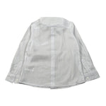 Daniele Alessandrini Camicia Manica Lunga Tinta Unit con Logo Bianco per Bambino 1235C1041 BIANCO DANIELE ALESSANDRINI 