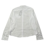 Daniele Alessandrini Camicia Manica Lunga Tinta Unit con Logo Bianco per Bambino 1235C1171 BIANCO DANIELE ALESSANDRINI 
