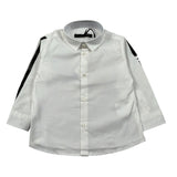 Daniele Alessandrini Camicia Manica Lunga Tinta Unit con Logo Panna per Bambino 1291C0826J PANNA DANIELE ALESSANDRINI 