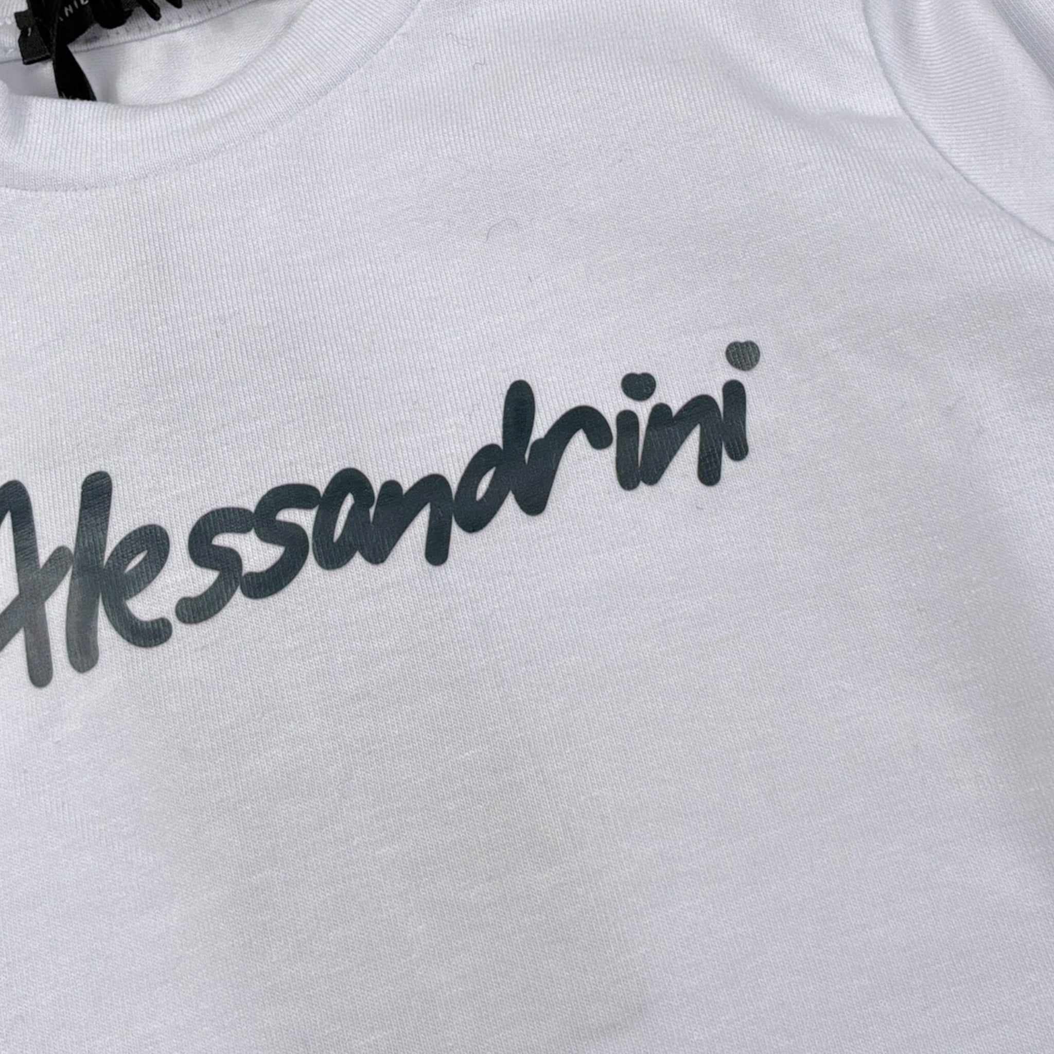 Daniele Alessandrini Shirt tinta unita Girocollo con Stampa Bianco per Neonato 1291M00131N BIANCO DANIELE ALESSANDRINI 